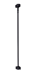 Juno Track Lighting TWS24WA-BL (TEWS BL WA) 24" Line Voltage Extension Wand with Slope Adapter for Fixture with Wide Adapter, Black Color