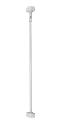 Juno Track Lighting TWS24WA-WH (TEWS WH WA) 24" Line Voltage Extension Wand with Slope Adapter for Fixture with Wide Adapter, White Color