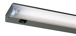 Juno Undercabinet Lighting UFL34-SL (UFL34 SL) 34" 21W T5 HE Lamp, 3000K Fluorescent Undercabinet Fixture, Silver Finish