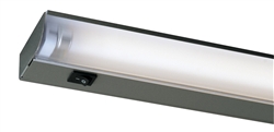 Juno Undercabinet Lighting UFL46-SL (UFL46 SL) 46" 28W T5 HE Lamp, 3000K Fluorescent Undercabinet Fixture, Silver Finish