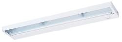 Juno Undercabinet Lighting ULH322-WH (ULH322 WH) 22" 60W 12V Low Voltage 3-Lamps Halogen Bi-Pin Lamp, Pro Halogen Undercabinet Fixture, White Finish