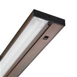 Juno Undercabinet Lighting UPF12 BZ 12" 8W T5 Lamp, 3000K Pro Fluorescent Undercabinet Fixture, Bronze Finish