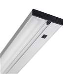 Juno Undercabinet Lighting UPF12 SL 12" 8W T5 Lamp, 3000K Pro Fluorescent Undercabinet Fixture, Silver Finish