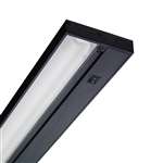 Juno Undercabinet Lighting UPF46 BL 46" 28W T5 HE Lamp, 3000K Pro Fluorescent Undercabinet Fixture, Black Finish