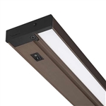 Juno Undercabinet Lighting UPS22 30K 90CRI BZ 22" Dimmable Pro-Series SoftTask LED, 3000K, with On/Off Rocker Switch, Direct Wire, Brushed Bronze Finish