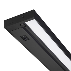 Juno Undercabinet Lighting UPS30-930-OCN-BL 30" Dimmable Pro-Series SoftTask LED, 3000K, Includes Occupancy Sensor, No Rocker Switch, Direct Wire, Black Finish