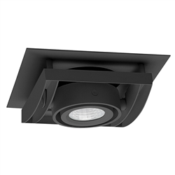 Juno Recessed Lighting XR16101BL 4" Low Voltage AVIO Square Gimbal Ring Trim, Black Trim