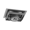 Juno Recessed Lighting XR16101GP 4" Low Voltage AVIO Square Gimbal Ring Trim, Graphite Trim