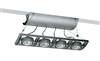 Juno Track Lighting XT16401SL AVIO Four Lamp - Low Voltage 20-50W MR16 Linear Unit, Silver Color