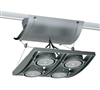 Juno Track Lighting XT16404-20H-GP AVIO Four Lamp - HID Metal Halide 20W CMH MR16 GX10 Quad Unit, Graphite Color