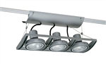 Juno Track Lighting XT30301SL AVIO Three Lamp - Line Voltage 35-75W PAR30 Unit, Silver Color
