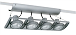 Juno Track Lighting XT30401GP AVIO Four Lamp - Line Voltage 35-75W PAR30 Linear Unit, Graphite Color