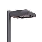 Kim Lighting 1A-ARA2-54L-750-4K9-3-UNV-DBT-PC-SF-SCH-S LED Area Light, Single Arm Mount, 54 LEDs, 14000 Lumens, Type III Dist, No Lens, 120-270V, Dark Bronze Matte Textured, Button Photocell, 120, 277, 347 Fuse Options, Square Pole Mounted