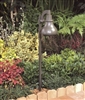 Kim Lighting EL160DB 120 Volt Die-Cast Aluminum, 50W PAR20 Halogen / 60W A-19 Incandescent Landscape Path Bell Light, Dark Bronze Finish