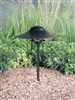 Kim Lighting EL177DB/H70DB 8-inch Stem 60W A19 Incandescent 120V Die-Cast Aluminum Traditional Landscape Light, Aluminum Mushroom Hood, Dark Bronze Finish