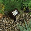 Kim Lighting EL215DB 120V Die-Cast Aluminum Micro Flood Landscape Light, 50W-100W T-3 / T-4 Halogen, Dark Bronze Finish