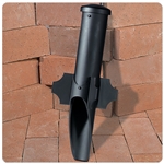 Kim Lighting EP17 Landscape Light PVC Post, 1/2" NPT Mount, Corrosion Free and UV Resistant, 17-1/2" Post Length, Black Finish