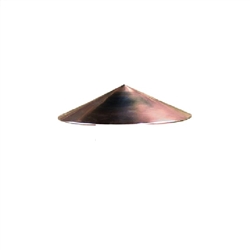 Kim Lighting H80NB 12-3/8 inch Cone Hood, Copper, Natural Finish