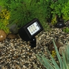 Kim Lighting KLV217/3L5K/BL 12V LED Die-Cast Aluminum Micro Flood Landscape Light, 3.6W, 3 LEDs, 5100K, Black Finish