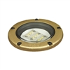 Kim Lighting LTV767SP/6L3KUV/HS60 9.6W In-Grade Minivault Die-Cast Brass LED, Spot Distribution, 120-277V, 3000K, Half Shield