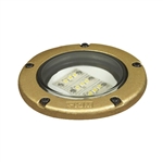 Kim Lighting LTV767SP/6L3KUV/HS60 9.6W In-Grade Minivault Die-Cast Brass LED, Spot Distribution, 120-277V, 3000K, Half Shield