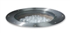 Kim Lighting LTV81SSNF36L3KUVPL Landscape In-Grade Light vault 8 Stainless Steel, 13" Diameter, Narrow Flood Distribution, 36 LEDs, 3000K, 120-277V, Prismatic Lens