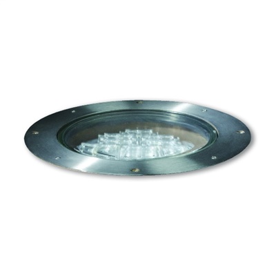 Kim Lighting LTV81SSNF36L3KUVPLRCA82 Landscape Light vault 8 Stainless Steel, 103/8" Diameter, Narrow Flood Distribution, 3000K, 120-277V, Prismatic Lens, Rebar Cage Anchor 2