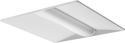 Lithonia 2BLT4 40L ADP GZ10 LP835 2'x4' Surface Mount LED Recessed Troffer, 4000 Lumens, Curved Linear Prism Diffuser, 120-277V, Dims to 10%, 82 CRI, 3500K