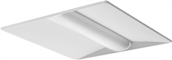 Lithonia 2BLT4 40L ADP GZ10 LP835 E10WLCP 2'x4' Surface Mount LED Recessed Troffer, 4000 Lumens, Curved Linear Prism Diffuser, 120-277V, Dims to 10%, 82 CRI, 3500K with Battery Back up