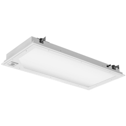 Lithonia 2SRTL G L48 10000LM IAW AFL MVOLT EZ1 30K 90CRI DWAM 2' Wide LED Troffer, Grid Trim, 10000 Lumens, Aluminum Door Frame, Acrylic Frosted Diffuser, 120-277V, eldoLED 0-10V, 3000K, 90 CRI, Antimicrobial White