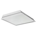 Lithonia 2TL2 40L FW A12 EZ1 LP8304000 Lumens, Flush Aluminum White Door, #12 Pattern Acrylic Lens, eldoLED Dims to 1%, 3000K Color Temperature