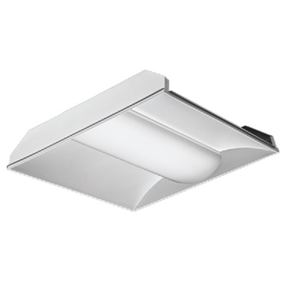 Lithonia 2VTL2 20L ADP GZ1 LP835 2'x2' Volumetric LED Recessed Troffer, 2000 Lumens, Curved Linear Prism Diffuser, 120-277V, Dims to 1%, 80 CRI, 3500K