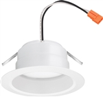 Lithonia 4BEMW SWW5 90CRI M6 Downlight 4" LED Retrofit Baffle Trim 2700K, 3000K, 3500K, 4000K or 5000K, 90 CRI, 700 Lumens, White Finish