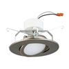 Lithonia 6G1BN LED 27K 90CRI M6 680 Lumens 6 inch LED Recessed Downlight, 10 Watts, 2700K, 90 CRI, Brushed Nickel, 65 Watts Equal, Less Medium Base Socket Adapter