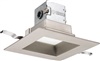 Lithonia 6JBK SQ 30K 90CRI BN Square Direct-Wire Canless LED Recessed Downlight, 3000K Color Temperature, 11W, 770 Lumens, 90 CRI, Brushed Nickel