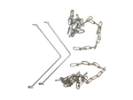 Lithonia HBBS36 V hook with chain 2 hangers/kit 36" long
