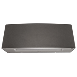 Lithonia ARC2 LED P3 40K MVOLT PE E8WC DDBXD Architectural Wall Light, 4000K, Type III Distribution, 120V, Surface Mount, with Photocell and Battery Backup, Dark Bronze Finish