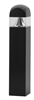 Lithonia ASBX 70M R5 120 DBLB LPI 70W Metal Halide Aeris Architectural Bollard Area Light, Smooth Series, Type V Distribution,  120V, Textured Black, Lamp Included