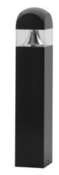 Lithonia ASBX 70M R5 277 DNAT LPI 70W Metal Halide Aeris Architectural Bollard Area Light, Smooth Series, Type V Distribution,  277V, Textured Natural Aluminum, Lamp Included