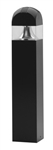 Lithonia ASBY 70S R5 277 DBLB LPI 70W High Pressure Sodium Aeris Architectural Bollard Area Light, Cross Series, Type V Distribution,  277V, Textured Black, Lamp Included