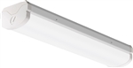 Lithonia BLWP4 30LHE ADP EZ1 LP840 4' Low Profile LED Wraparound, 3000 Lumens, Curved Ribbed Lens/ Diffuser, eldoLED Dims to 1%, 82CRI, 4000K