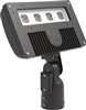Lithonia DSXF2 LED P1 40K 70CRI WFL 480 THK DDBXD 54W D-Series Size 2 LED Floodlight, P1 Performance Package, 4000K Color Temperature, Wide Flood Distribution, 480V, Knuckle With 1/2" NPS Threaded Pipe, Dark Bronze Finish