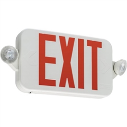 Lithonia ECC R M6 Single Face LED Combination Exit Sign - LED Lamp Heads