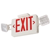 Lithonia ECRG SQ M6 Exit and Emergency light Combo Unit, Red and Green Letter, Square Lamp Heads