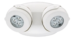 Lithonia ELMRE SP1100L T M12 Quantum LED Thermoplastic Emergency Light, 550 lumen, 5.3 watt, Spot Pattern, Twin, Aimable