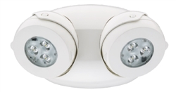 Lithonia ELMRE SP1100L T M12 Quantum LED Thermoplastic Emergency Light, 550 lumen, 5.3 watt, Spot Pattern, Twin, Aimable