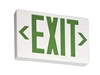 Lithonia EXG LED M6 LED Exit Sign White Thermoplastic Single Face Green Letters