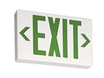 Lithonia EXG LED M6 LED Exit Sign White Thermoplastic Single Face Green Letters