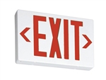 Lithonia EXR LED M6 LED Exit Sign White Thermoplastic Single Face Red Letters