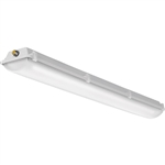 Lithonia FEM L48 4L MVOLT 48" LED Low-Profile Enclosed and Gasketed Industrial Light, 4000 Lumens, Acrylic Low Profile Frosted Lens, Medium Distribution, 120-277V, 0-10V Dimming, 4000K, 80CRI